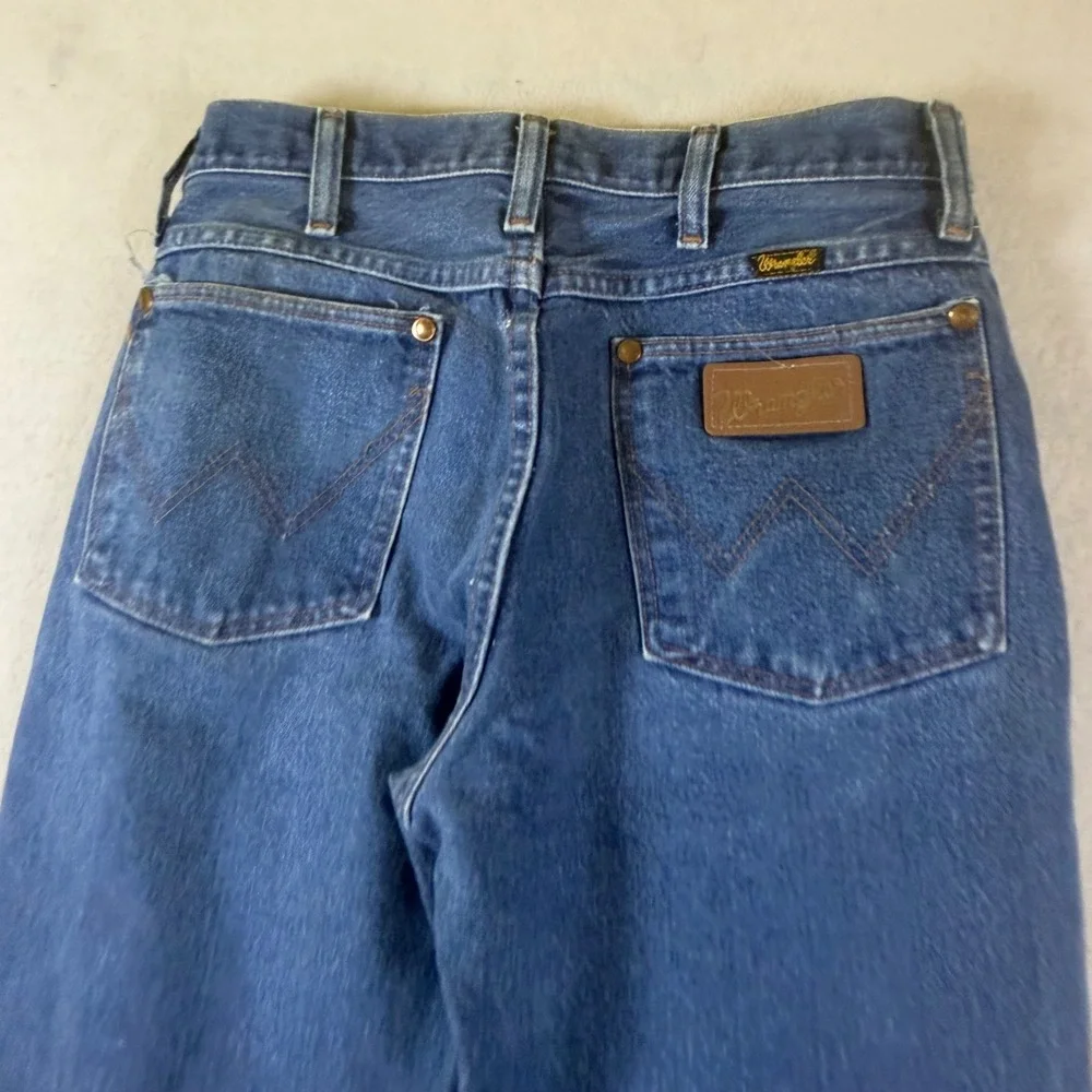 Wrangler 936DEN Mens Fit Cowboy Cut Jeans Blue Medium Wash Made in USA 30x32